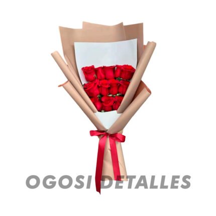 Ramo de Rosas con Papel Coreano